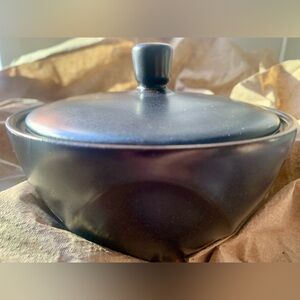 Dansk Origami Onyx Sugar Bowl w/ Lid | Jens Quistgaard MCM design